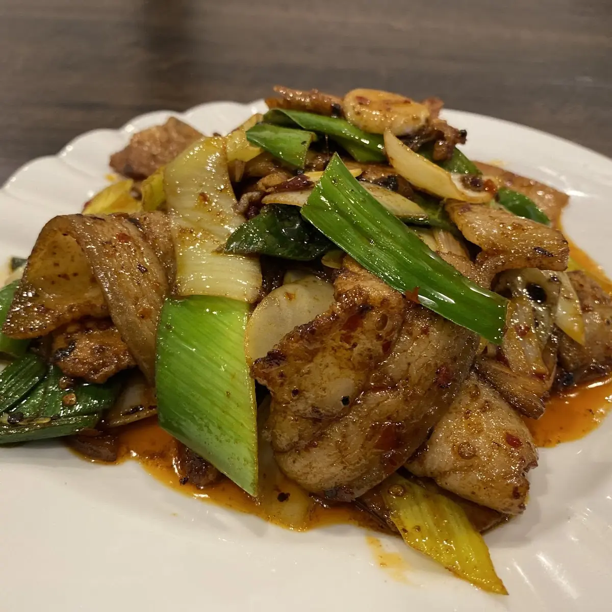 double cooked pork 回锅肉